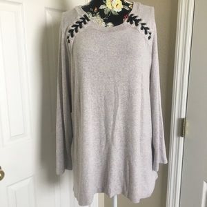 🌸HP🌸Zac & Rachel Oatmeal Soft Sweater Tunic 2X
